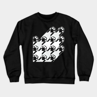 Pawstooth Pattern Crewneck Sweatshirt